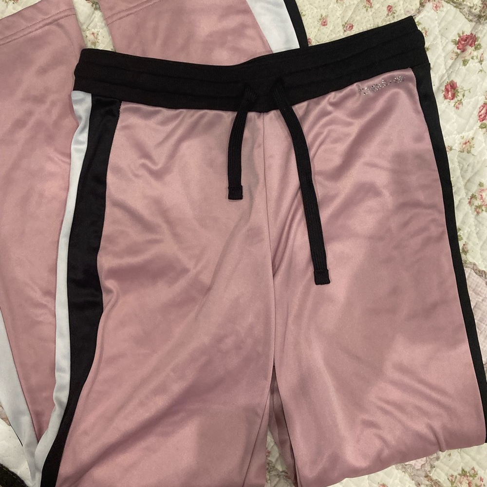 Pink Y2k Bebe track pants